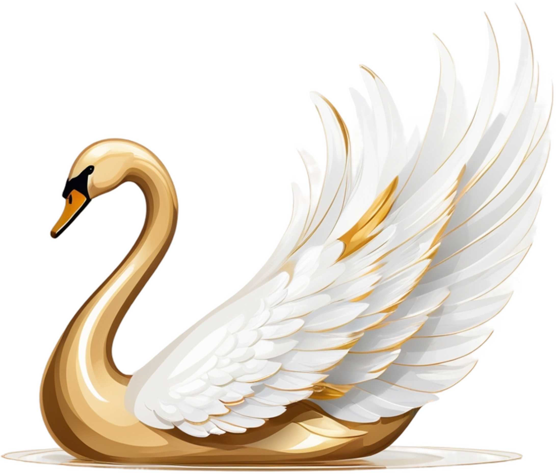 Floating Swan